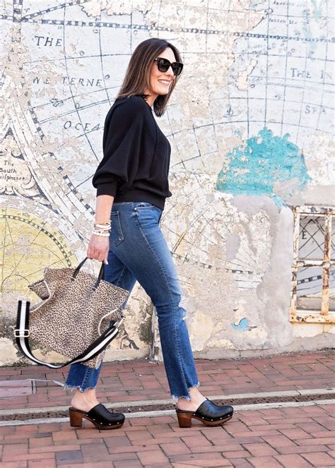 Black Denim With Clogs Clogs Outfit How To Wear Outfits