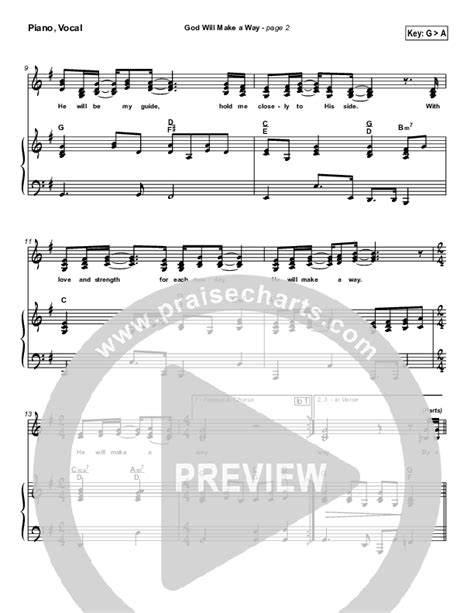 God Will Make A Way Sheet Music Pdf Don Moen Praisecharts