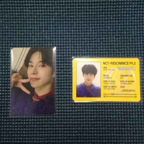 Jual Pc Photocard Nct Jungwoo Departure Id Card Jungwoo Departure