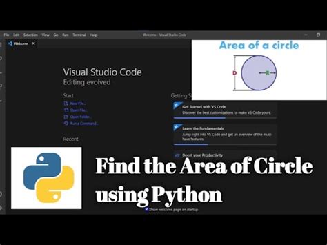 Find Area Of Circle Using Python Python Programming