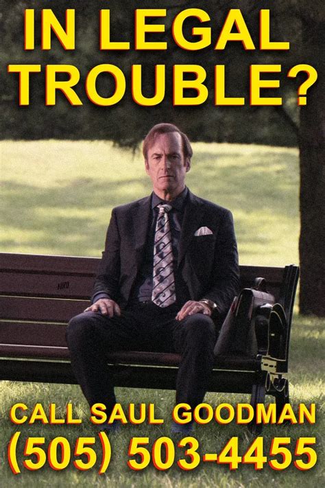 Better Call Saul LEGAL TROUBLE Poster Postertok