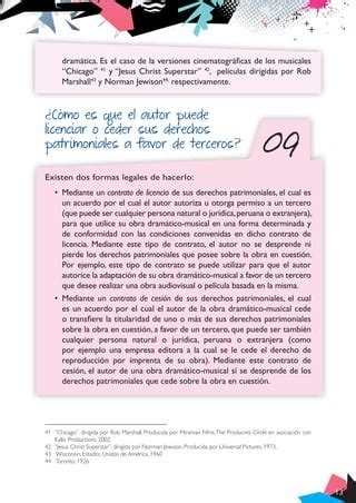 Gu A De Derecho De Autor Para Autores De Obras Dram Tico Musicales Ppt