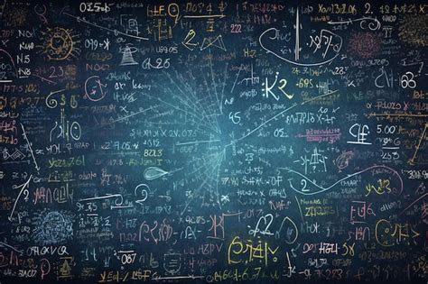 Tabuleiro Com Fórmulas De Física E Matemática Para Ensino De Ciências Imagem Premium Gerada Com Ia