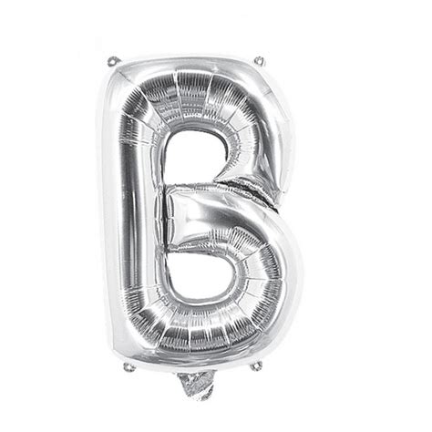 Ballon Mylar Lettre B Argent 100cm Fiesta Republic