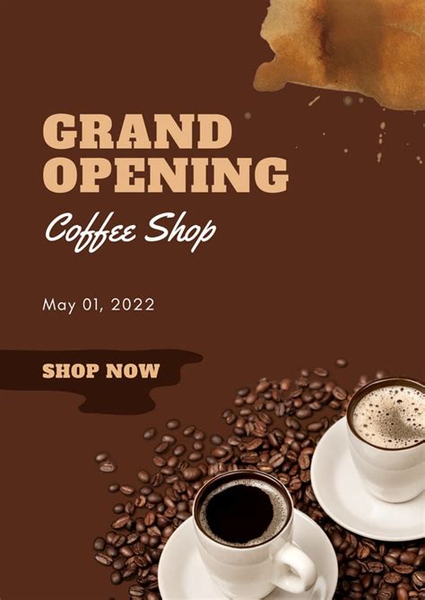 Page Free Custom Printable Grand Opening Flyer Templates Canva