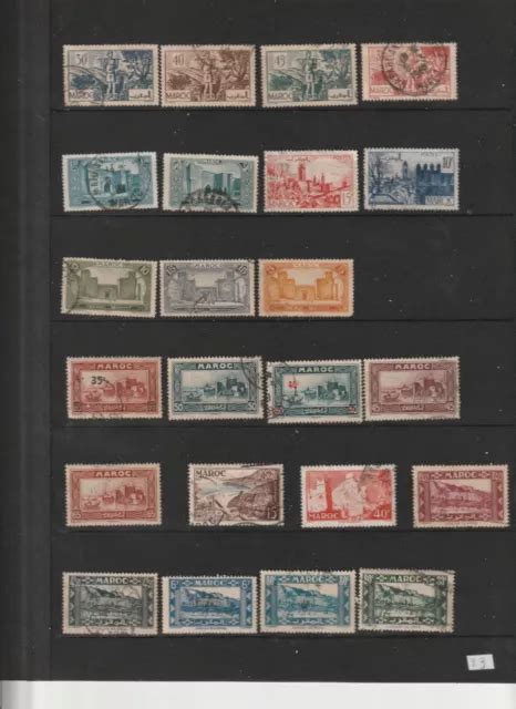 Lot Timbres Stamps Diff Rents Maroc Afrique Neuf Oblit R S Eur