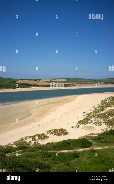 The Beach And Sand Dunes At Rock Cornwall England Uk Stock Photo Alamy