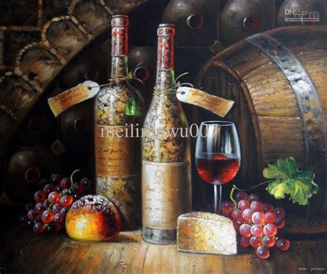 Vintage Red Wine Tasting Oil Painting Wine Painting Art Painting Oil