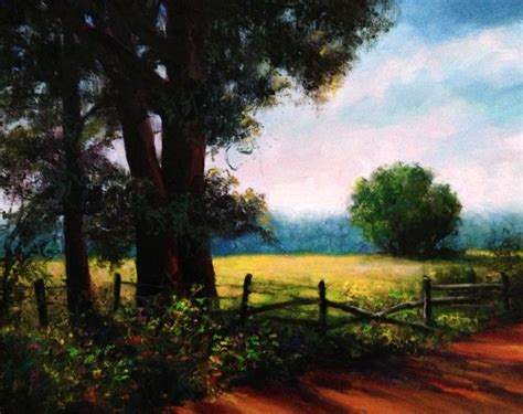 Morning Light Plein Air Oil Painting