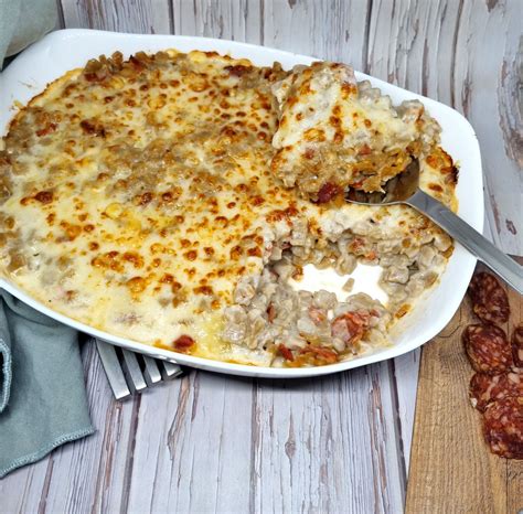 Gratin De Crozets Au Chorizo Et Comt De Recettes De Clairette Et Ses