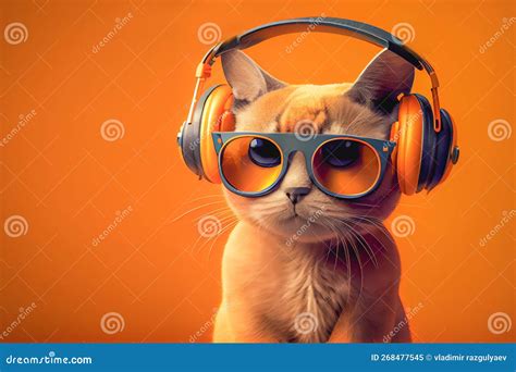 Cute Cat Audiophile Stock Photos Free Royalty Free Stock Photos