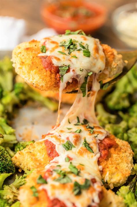 Sheet Pan Chicken Parmesan Chicken Parmesan Recipes Baked Chicken Parmesan Easy Chicken