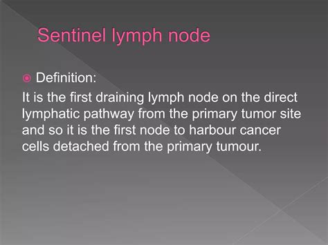 Sentinel Lymph Node Biopsy Slnb Ppt