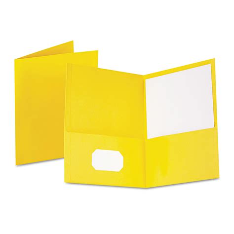 Oxford Twin Pocket Folder Sheet Capacity Yellow Box