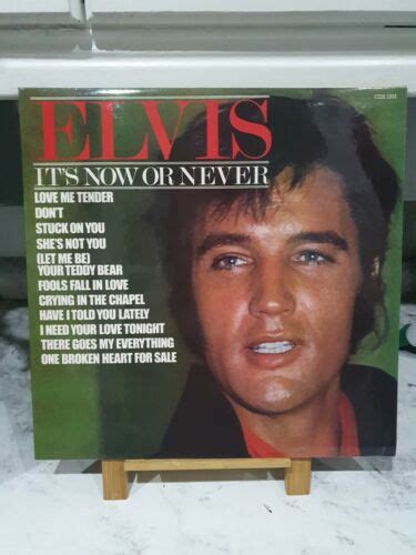 Elvis Presley Its Now Or Never Cds 1203 Camden Uk 1981 Vinyl Record