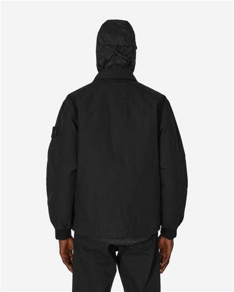 Stone Island Ghost Piece O Ventile Down Jacket In Black For Men Lyst UK