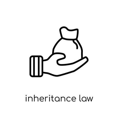 Inheritance Law Icon Trendy Flat Vector Inheritance Law Icon White Stock Vector Image By