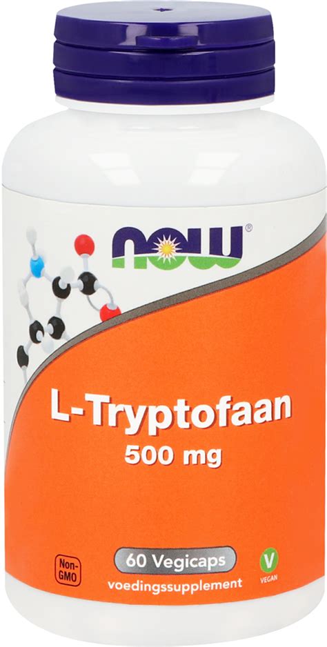 L Tryptofaan 500 Mg 60 Capsules Now Nova Vitae