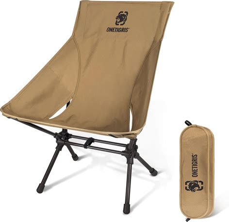 Onetigris Camping Gear Chaise De Camping Marron Amazon Fr Sports Et