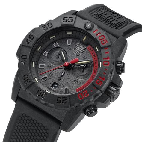 Luminox Navy Seal Chronograph 45mm Black Rubber Strap Military Dive Watch Xs3581ey Mayors