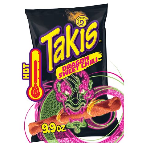 Takis Dragon Sweet Chili 99 Oz Spicy Sweet Chili Pepper Rolled