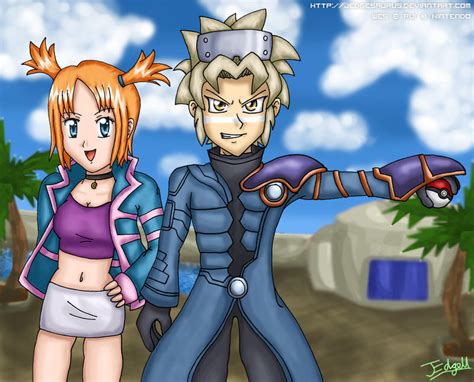 Pokemon Colosseum - Wes + Rui by Jedgesaurus on DeviantArt