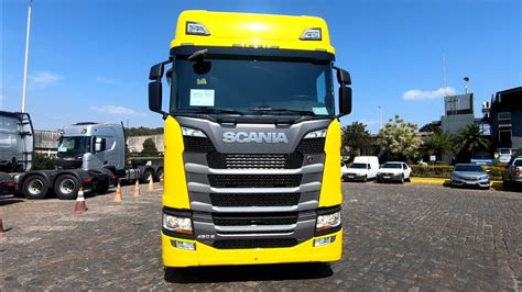 CHEGOU O NOVO SCANIA 450 S AMARELO TITÂNIO YouTube