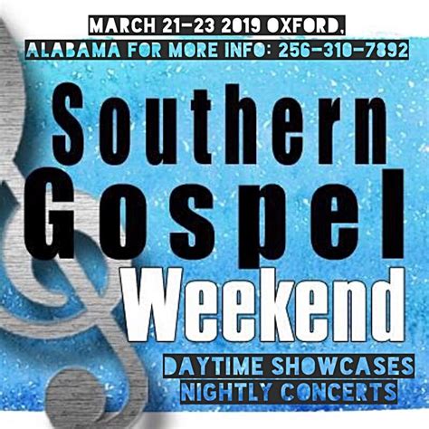 VIP Ticket For Southern Gospel Weekend - Southern Gospel News SGNScoops ...