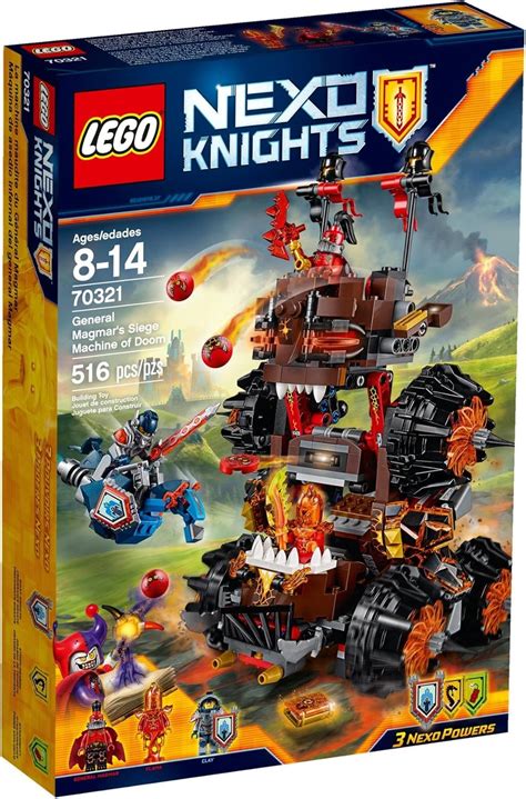 LEGO Nexo Knights 70321 General Magmars Schicksalsmobil Amazon De