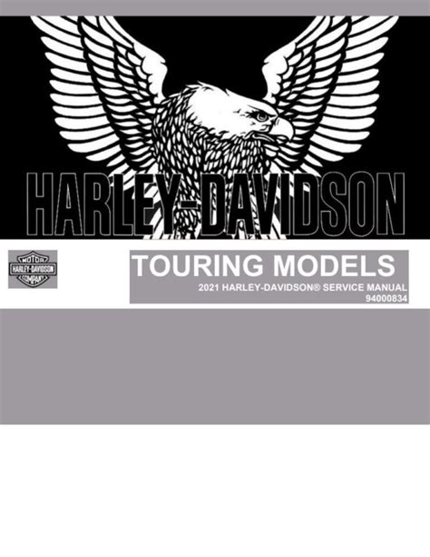 Service Manual 2021 Harley Davidson Touring Models Road King Street