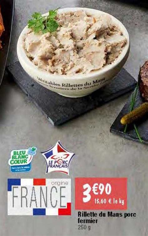 Promo Rillette Du Mans Porc Fermier Chez Migros France ICatalogue Fr