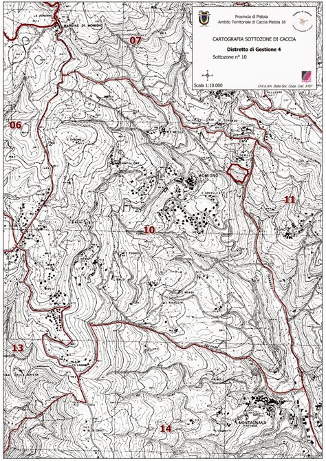 Distretto Caccia Di Selezione Ungulati Pistoia Macroaree