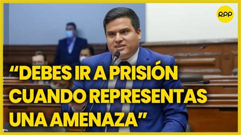 Congresista Diego Bazán Debes ir a prisión cuando representas una