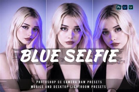 Blue Selfie Lightroom Presets Graphic By Zahidhidayatullah