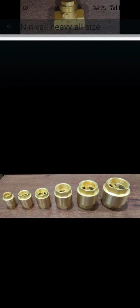 Vertical Check Valve Brass At ₹ 120piece Brass Check Valve In New