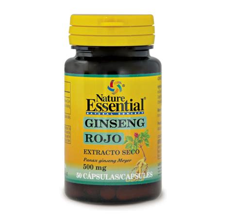 GINSENG ROJO 500 Mg EXT SECO 50 Caps Naturlider