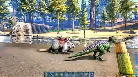 Ark Survival Evolved Ep Domando Um Castor E Um Oviraptor Youtube