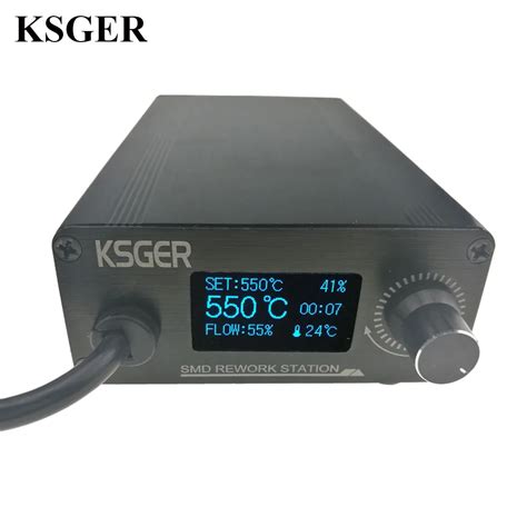 Ksger In T Soldering Station Stm Oled Diy Air Dryer Aluminum Alloy Handle Hot Gun Smd