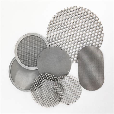 Metal Woven Mesh Filter Discs Variety Metal Material