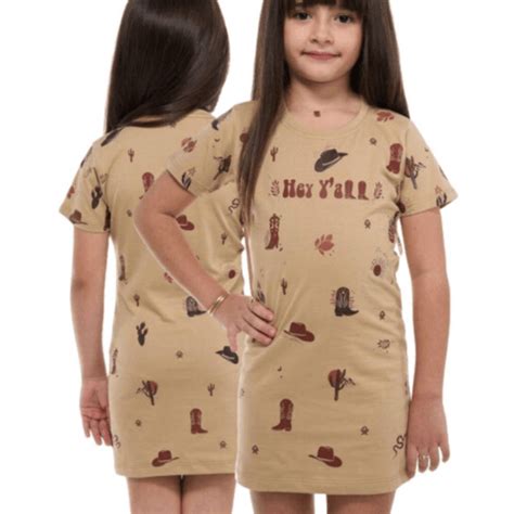 Vestido Infantil Ox Horns Nude Vip Western