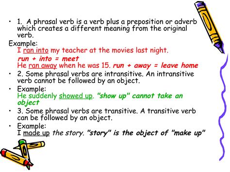 Phrasal Verbs And Prepositional Phrases Ppt