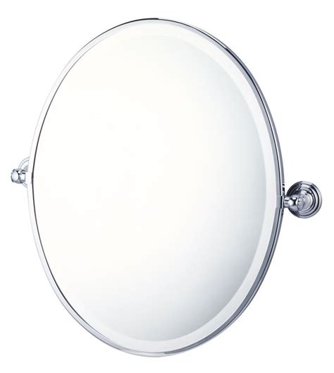 Mayer Brushed Nickel Pivot Oval Mirror - Turner Hastings