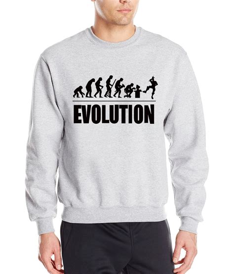 Evolution Funny Men Sweatshirt New 2019 Autumn Winter Punk Harajuku ...