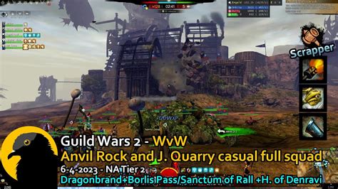 GW2 WvW Anvil Rock And Jade Quarry No Comms Full Squad At EB And