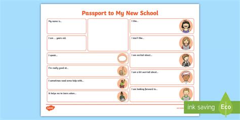 Passport Template To A New School Teacher Made Twinkl