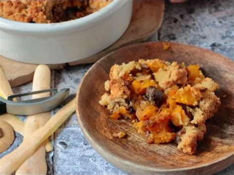 Crumble De Courge Butternut Au Parmesan Et Aux Marrons Recette