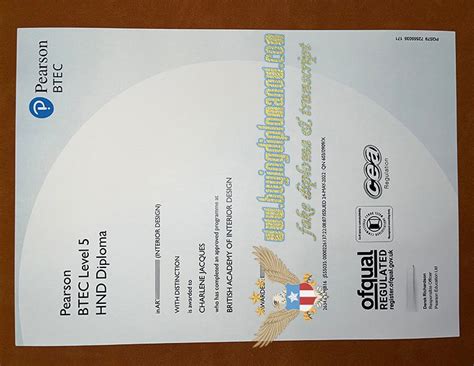 BTEC Level 5 Certificate Pearson Certified