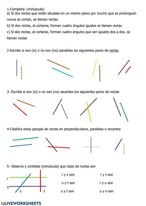 Rectas Y Tipos De Rectas Thetanmapa