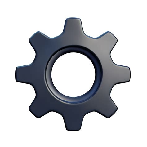 Gear 3d Rendering Icon Illustration Comma Separated No Special Characters 28612486 Png