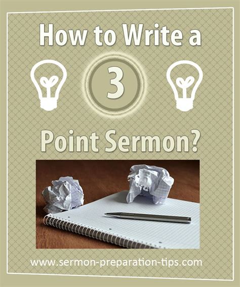 How To Write A 3 Point Sermon Looks At The Structure Of The Three Point